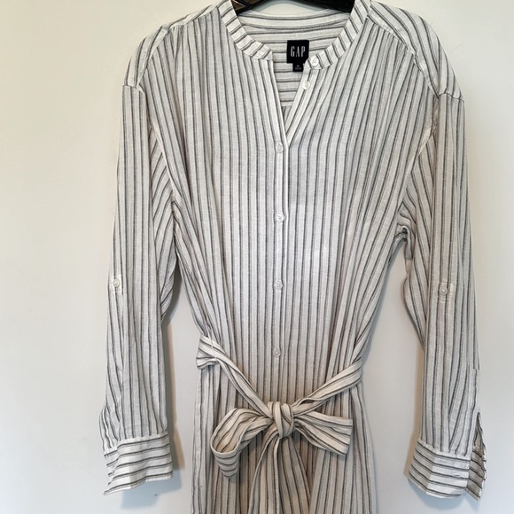 Gap Stripe Shirt Dress Size M - Picture 3 of 7